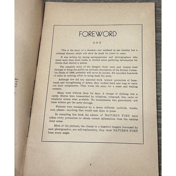 Nature's Fury The Inside Story of the Disastrous B. c. floods Paperback May-June - Picture 2 of 6